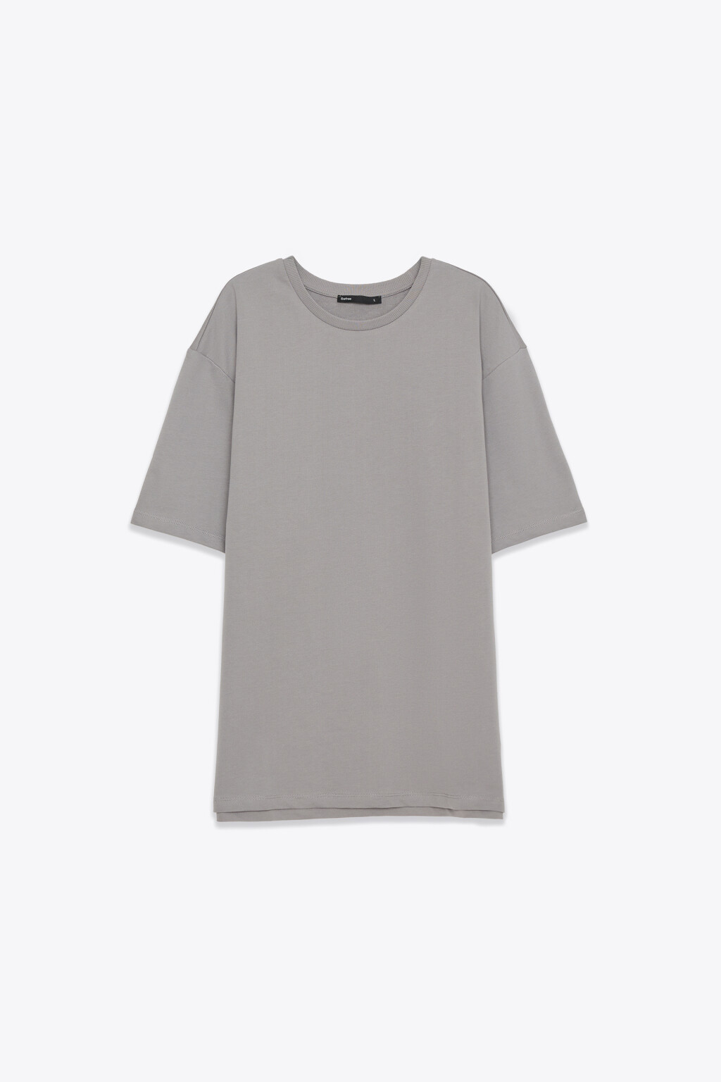 Футболка хлопковая базовая - цвет серый - 1