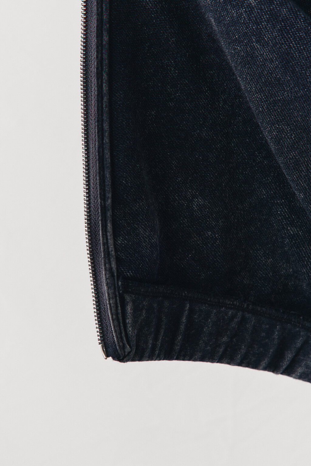 Толстовка на молнии из футера вареная - цвет серый - 8