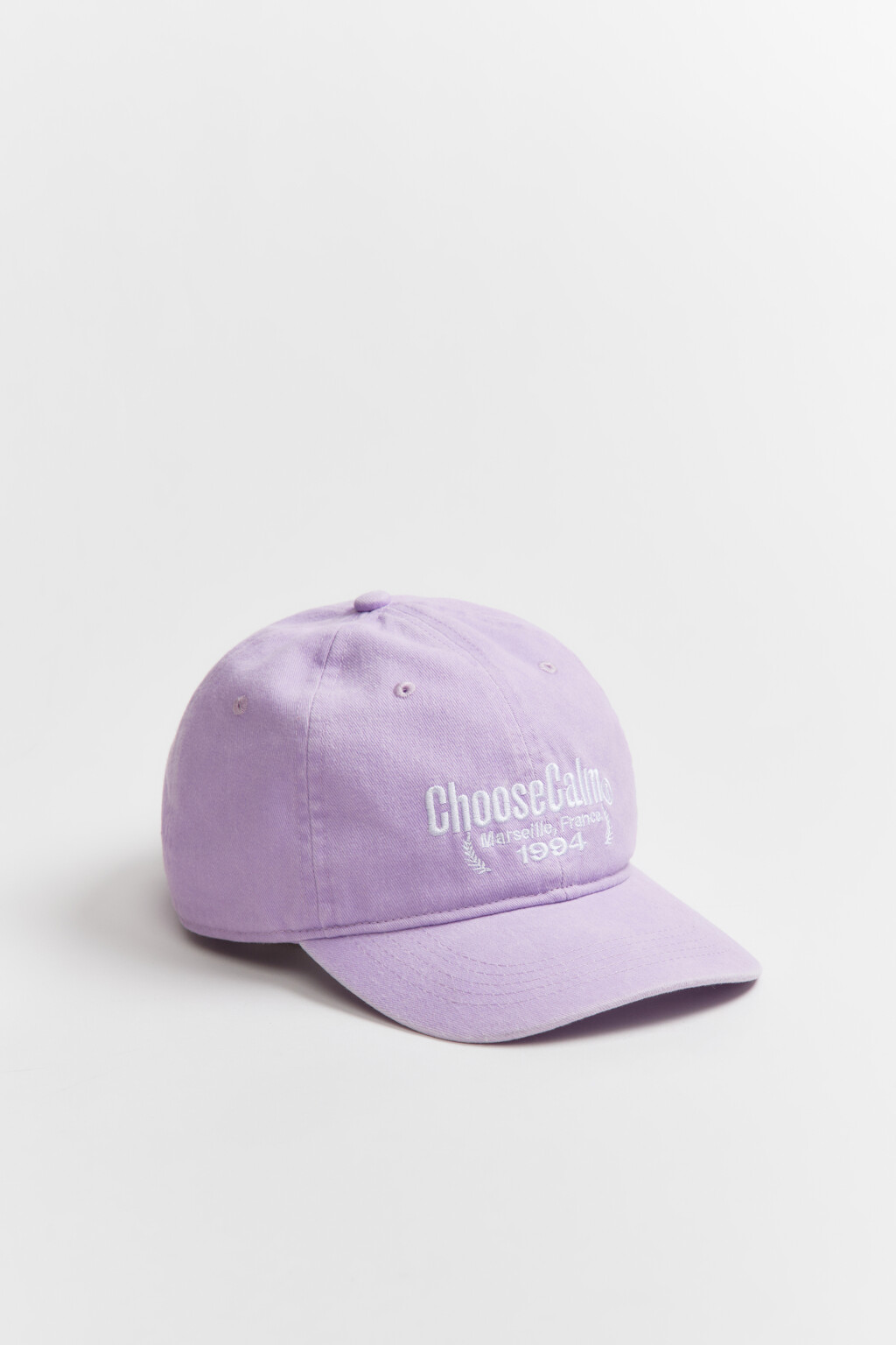 Кепка хлопковая с вышивкой - цвет сиреневый - 2