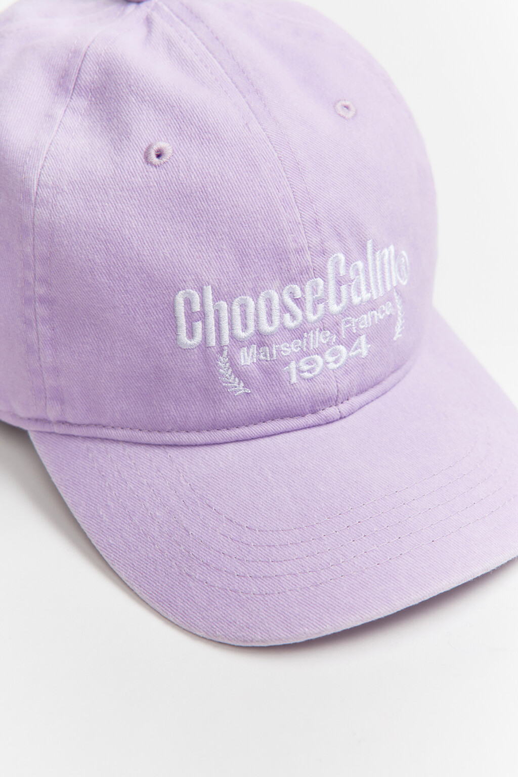 Кепка хлопковая с вышивкой - цвет сиреневый - 3