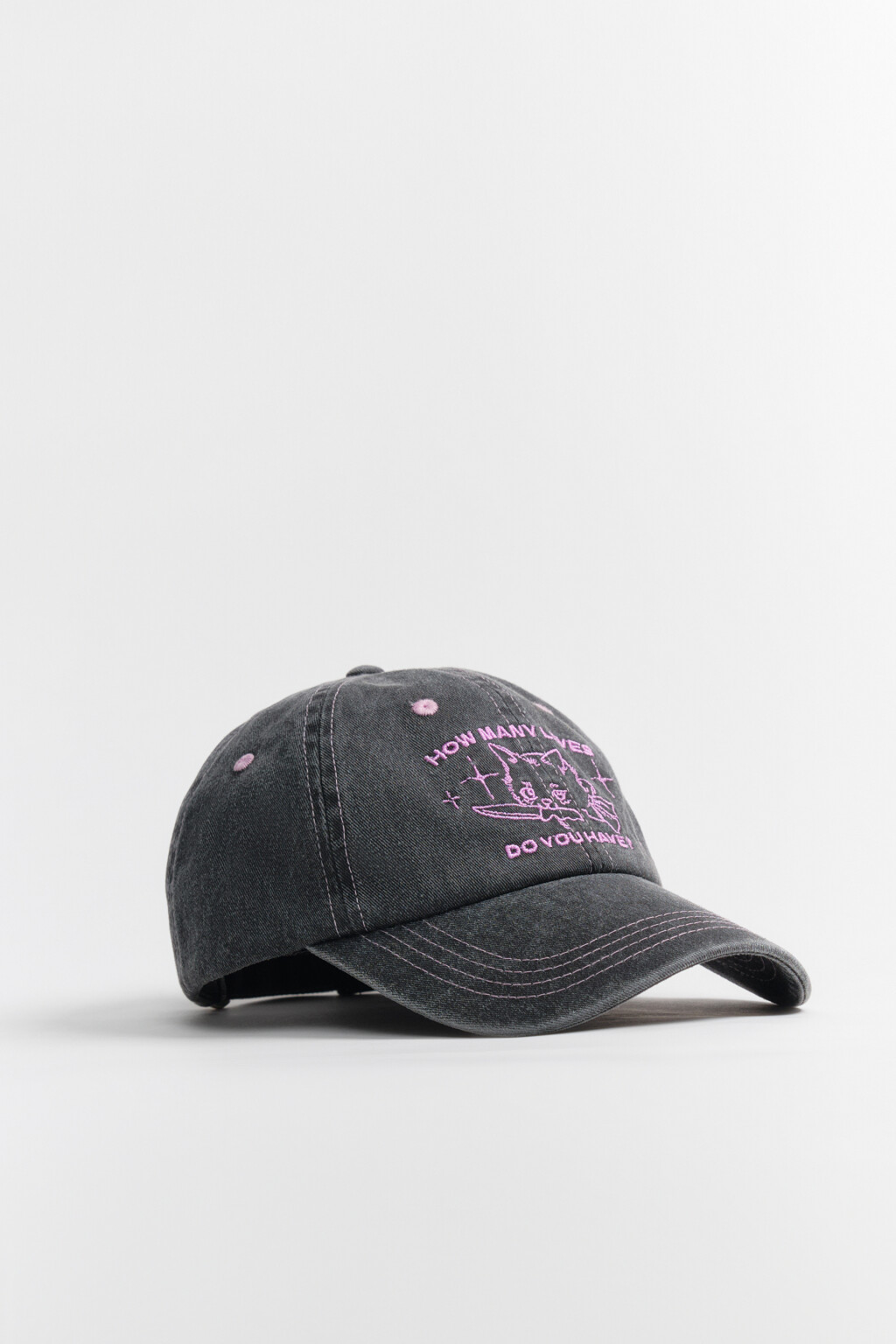 Бейсболка хлопковая с вышивкой - цвет розовый - 2