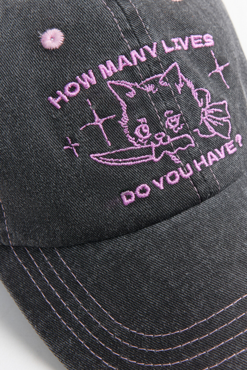 Бейсболка хлопковая с вышивкой - цвет розовый - 3