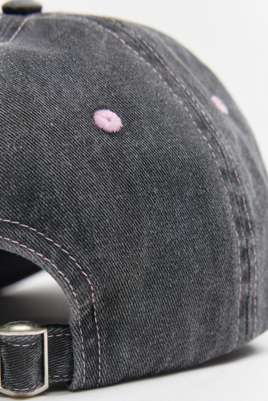 Бейсболка хлопковая с вышивкой - цвет розовый - 4