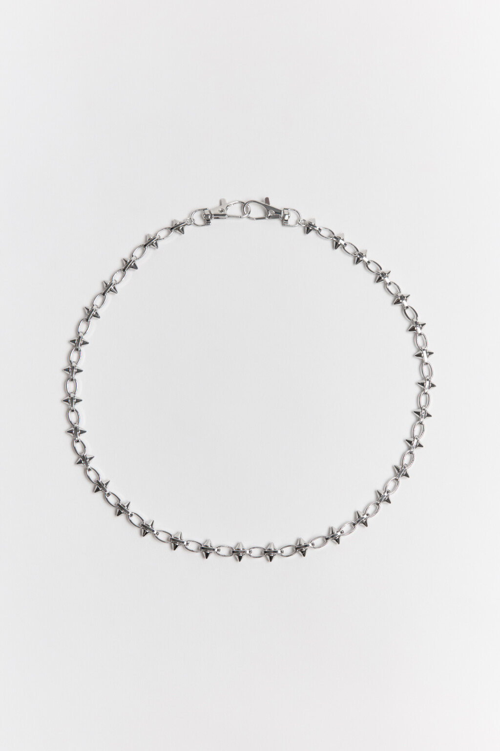 Цепочка-обвес на джинсы с шипами - цвет серый - 2