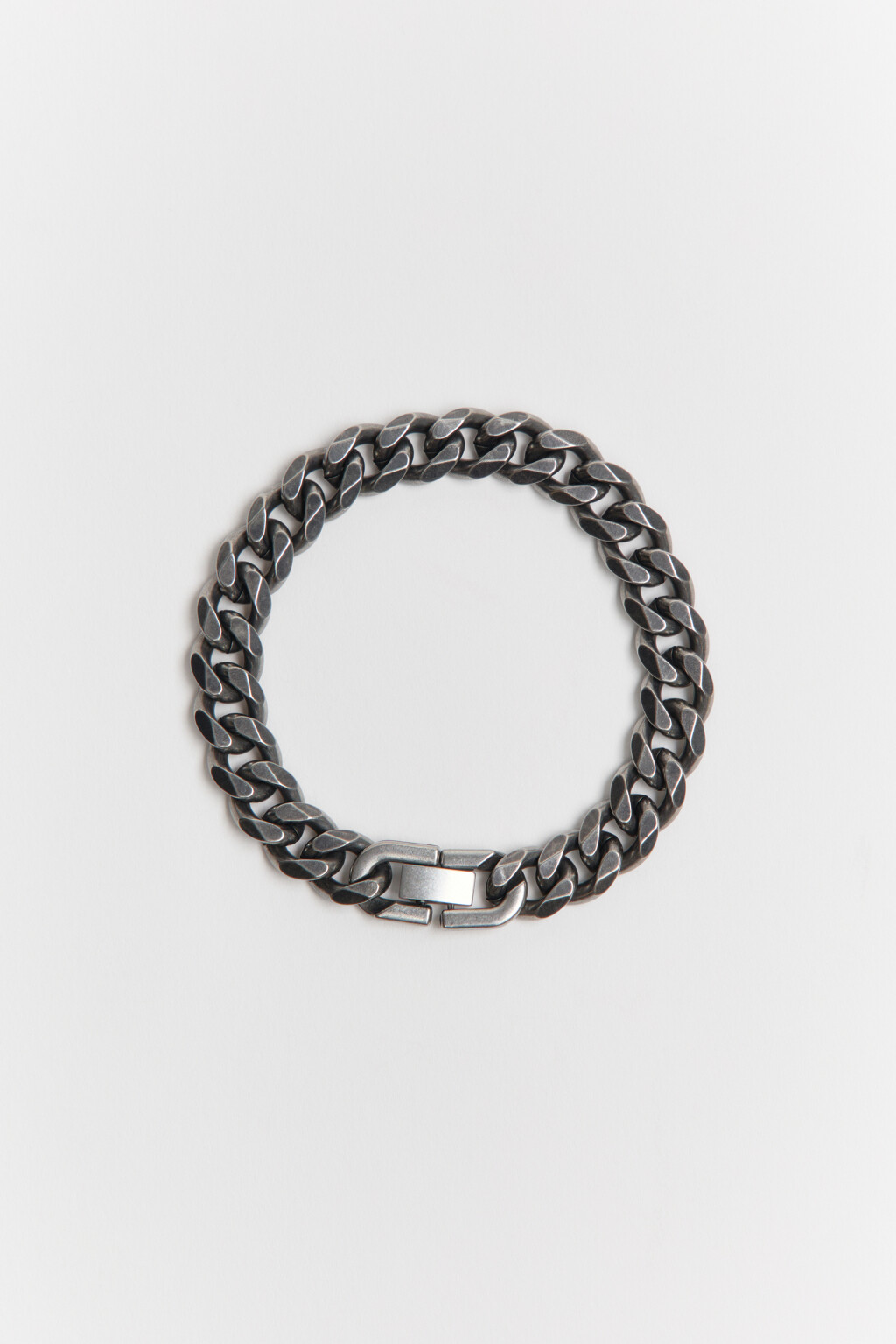 Браслет-цепь серебристый - цвет серый - 3