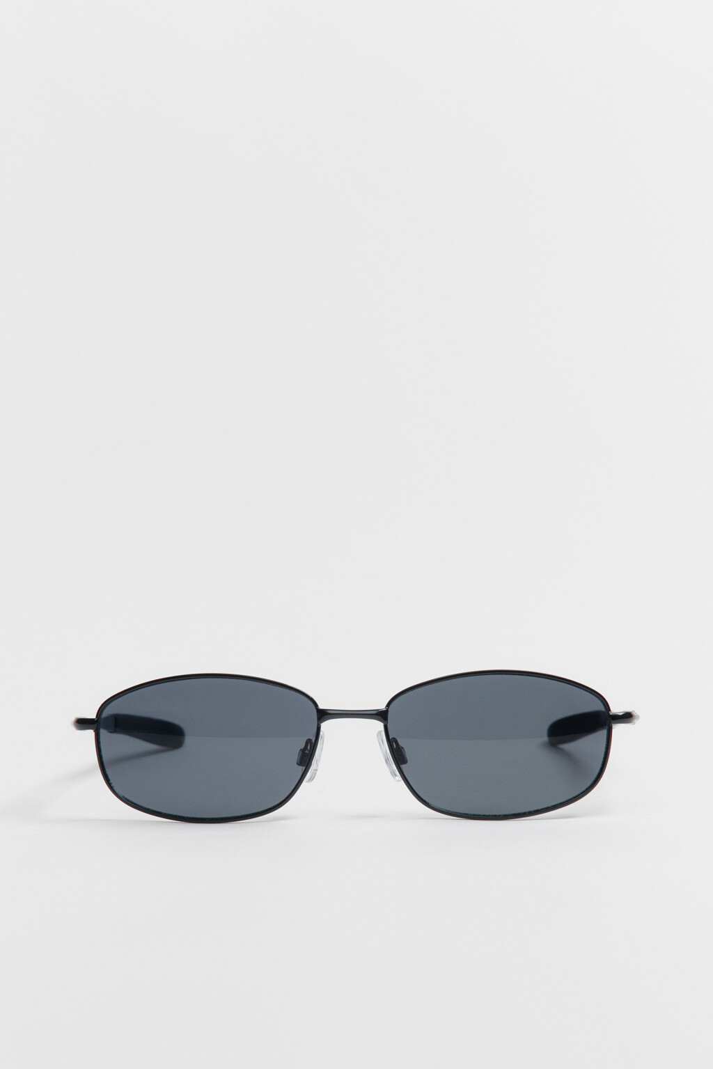 Очки солнцезащитные в тонкой оправе - цвет черный - 2