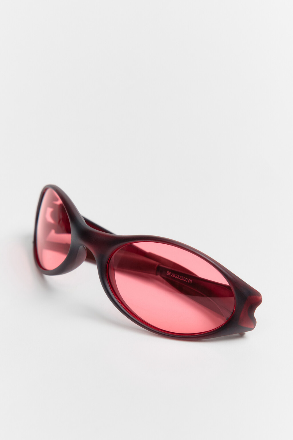 Очки солнцезащитные овальные с цветными линзами - цвет бордовый - 1
