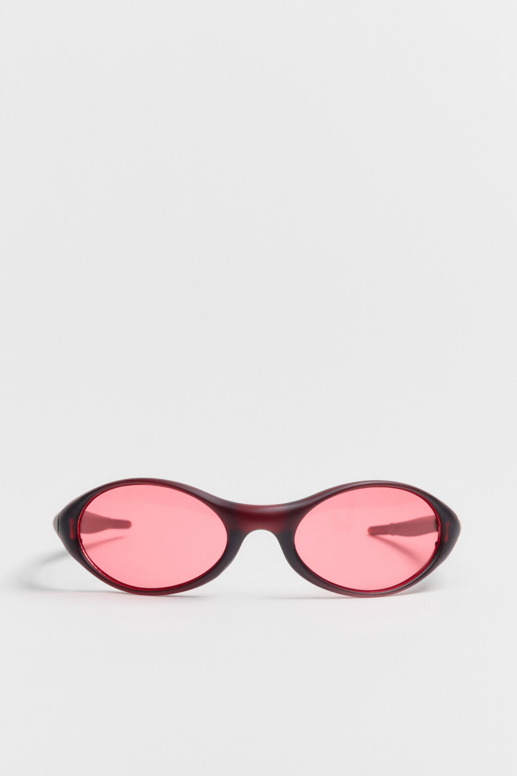 Очки солнцезащитные овальные с цветными линзами - цвет бордовый - 2