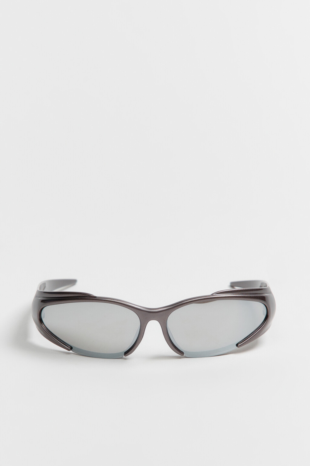 Очки солнцезащитные в спортивном стиле - цвет черный - 2