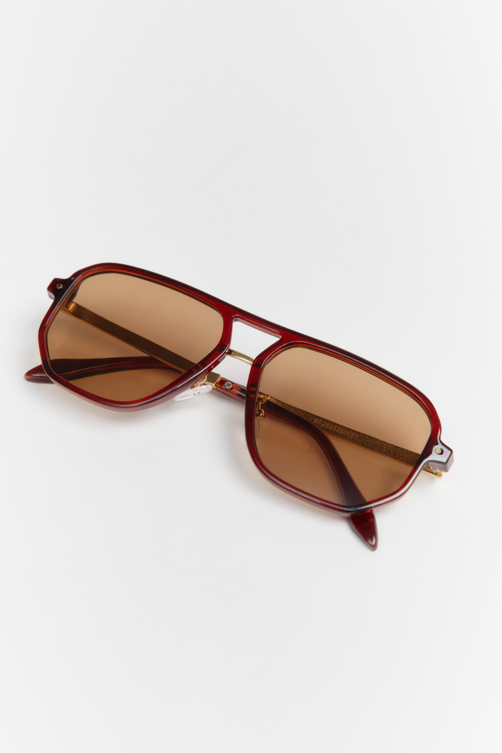 Очки-авиаторы без коррекции зрения - цвет коричневый - 3