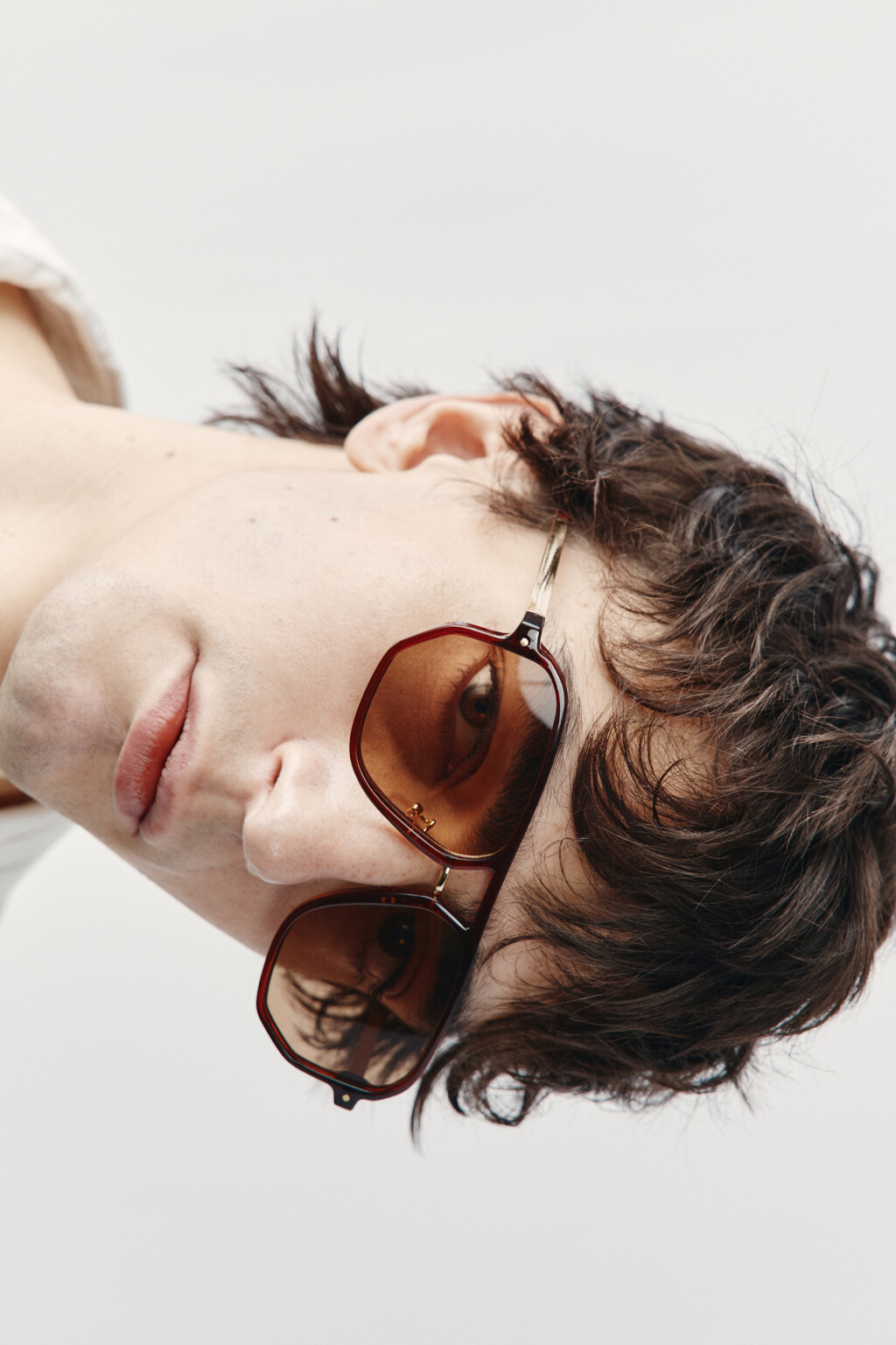 Очки-авиаторы без коррекции зрения - цвет коричневый - 2