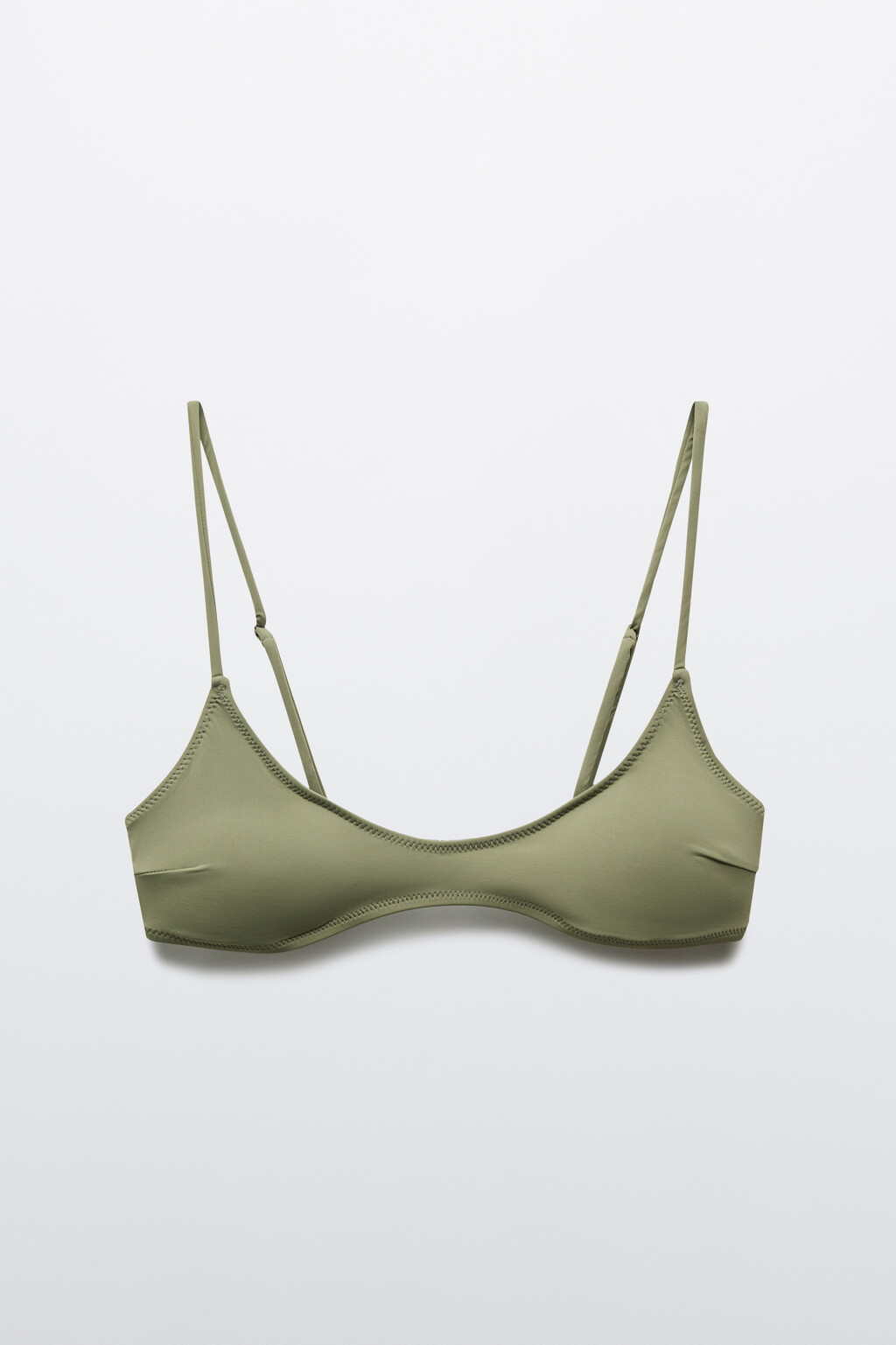 Лиф-бра купальный - цвет зеленый - 5