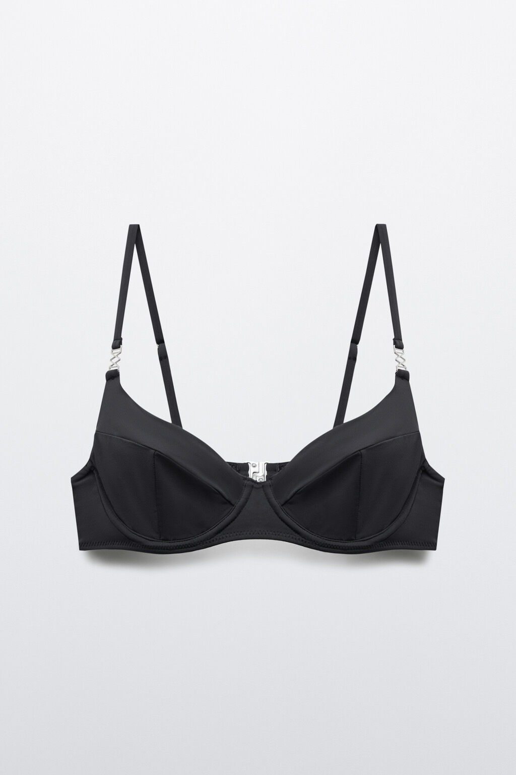 Лиф-бра купальный на тонких бретелях - цвет черный - 5