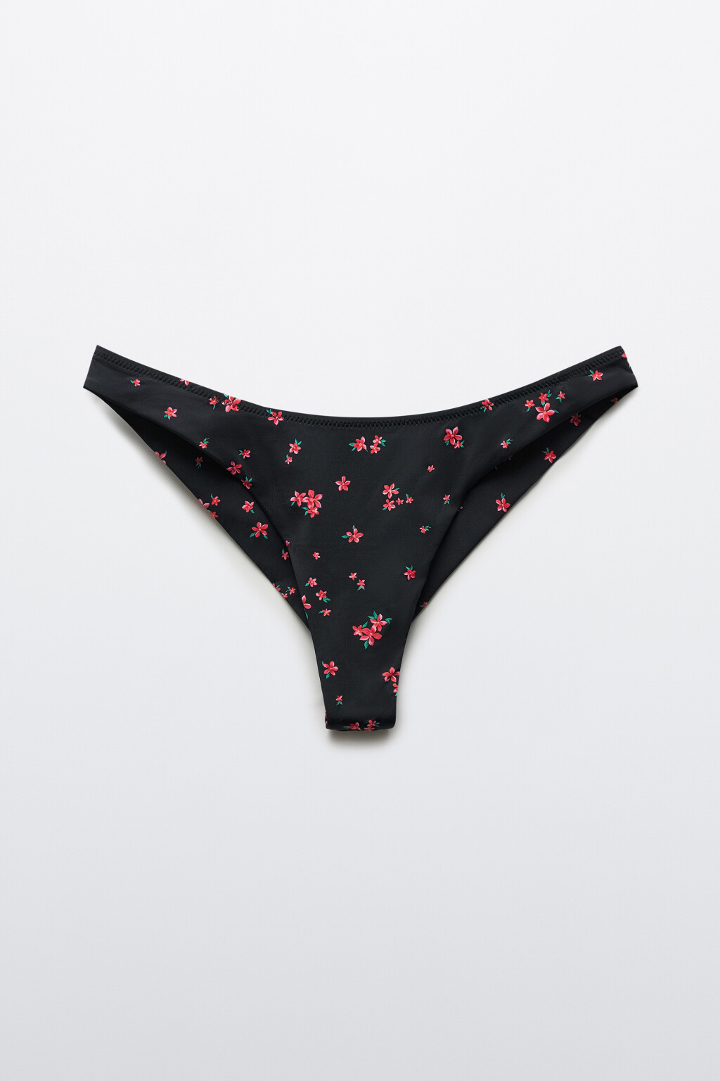 Лиф-бра купальный с принтом и завязками - цвет черный - 5