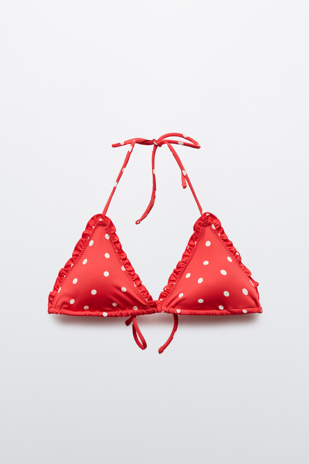 Лиф-бра купальный с принтом - цвет красный - 5