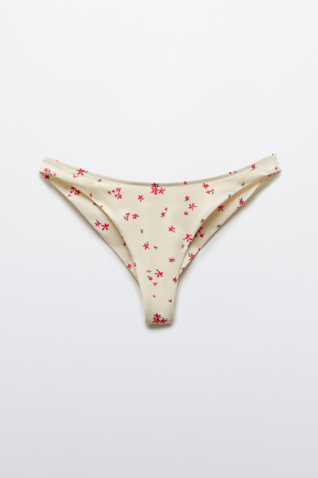 Трусы-танга купальные со средней посадкой - цвет бежевый - 1