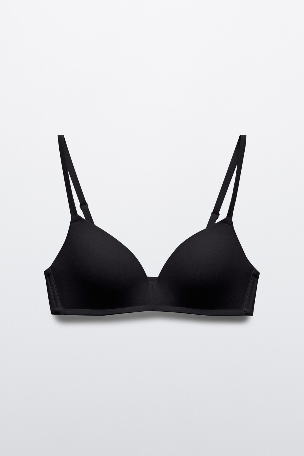Бюстгальтер-бра на тонких бретелях - цвет черный - 5