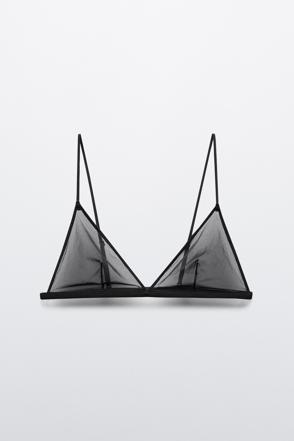 Бюстгальтер-топ из тонкой сетки - цвет черный - 5