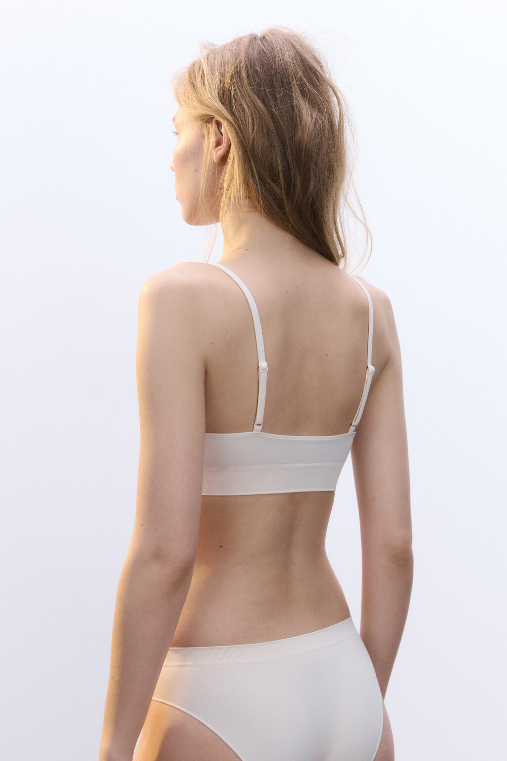 Бюстгальтер-топ бесшовный - цвет молочный - 3