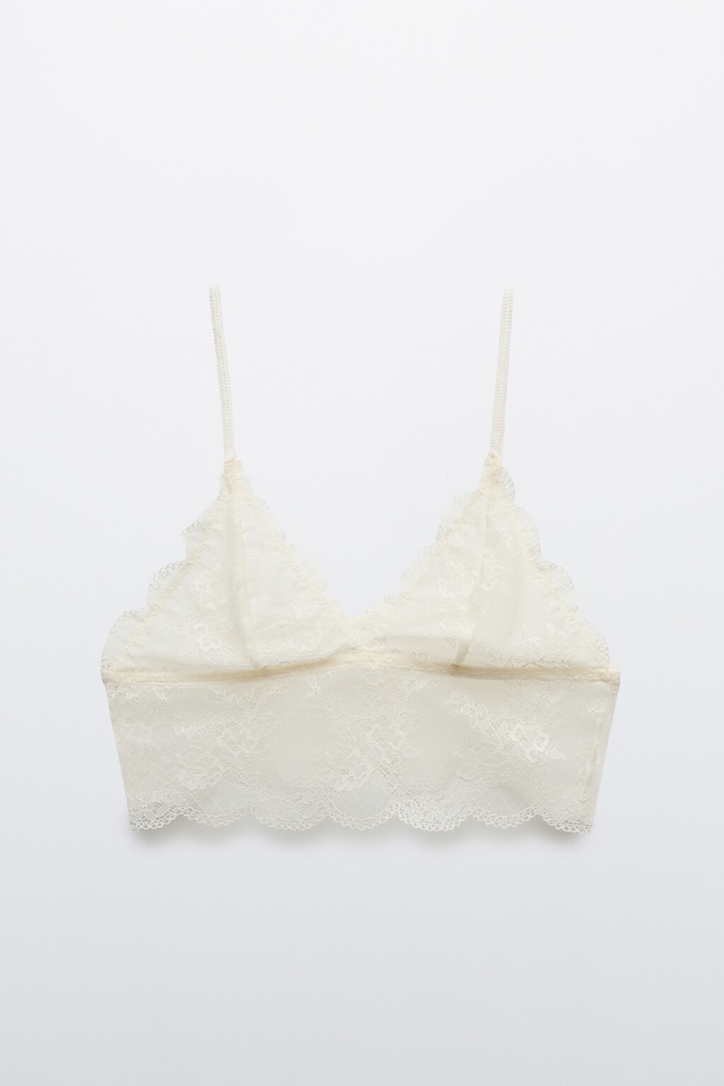 Бюстгальтер-топ кружевной - цвет ванильный - 6