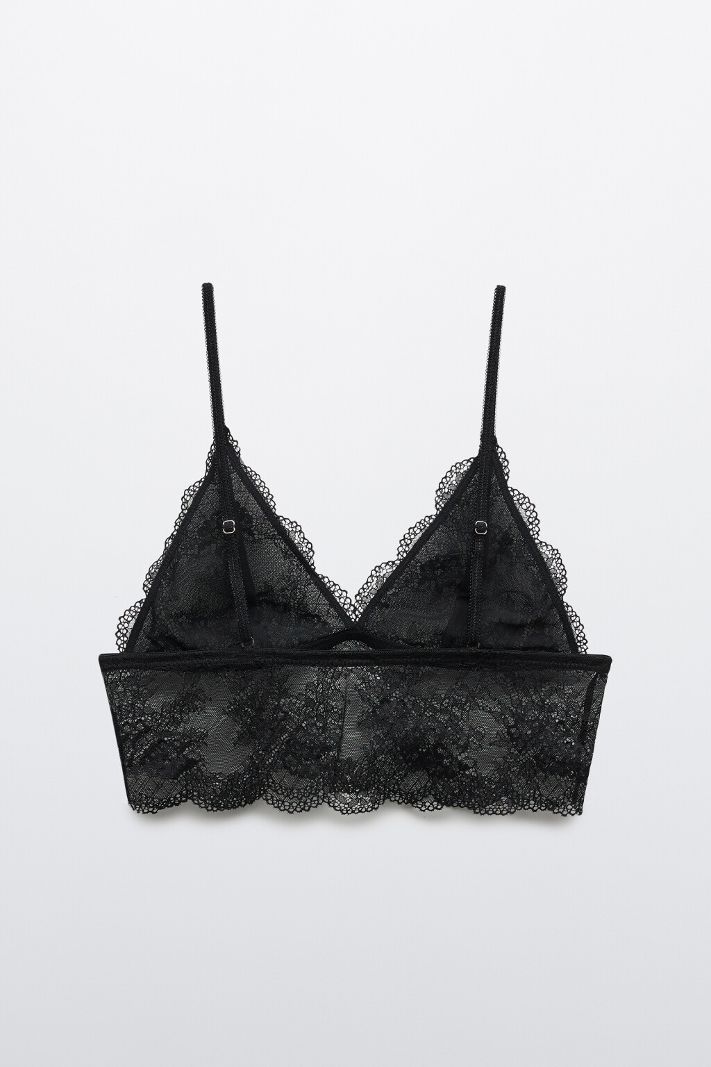 Бюстгальтер-топ кружевной - цвет черный - 6