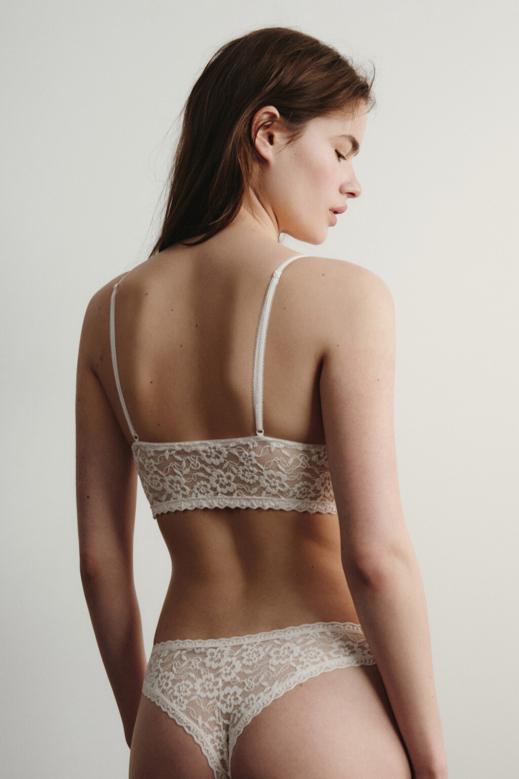 Бюстгальтер-топ кружевной - цвет ванильный - 5