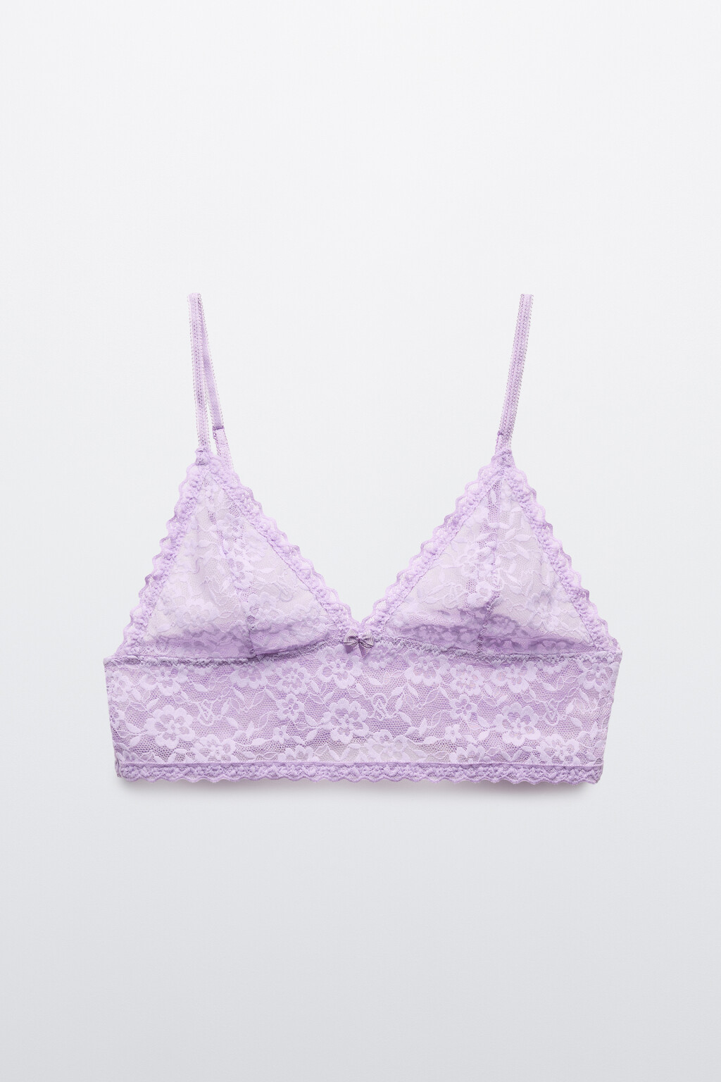 Бюстгальтер-топ кружевной - цвет сиреневый - 1