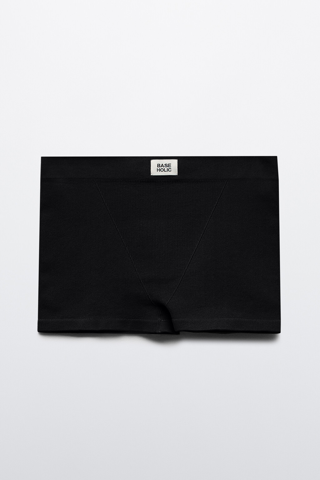 Трусы-боксеры в рубчик со средней посадкой - цвет черный - 1