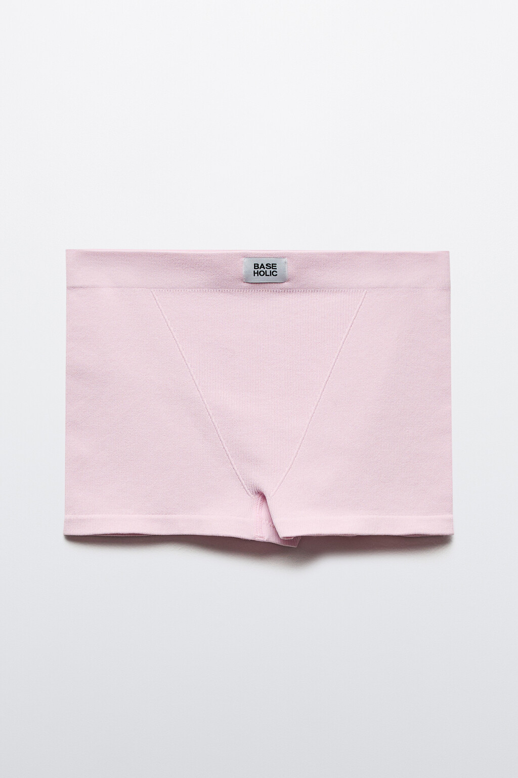 Трусы-боксеры в рубчик со средней посадкой - цвет розовый - 1