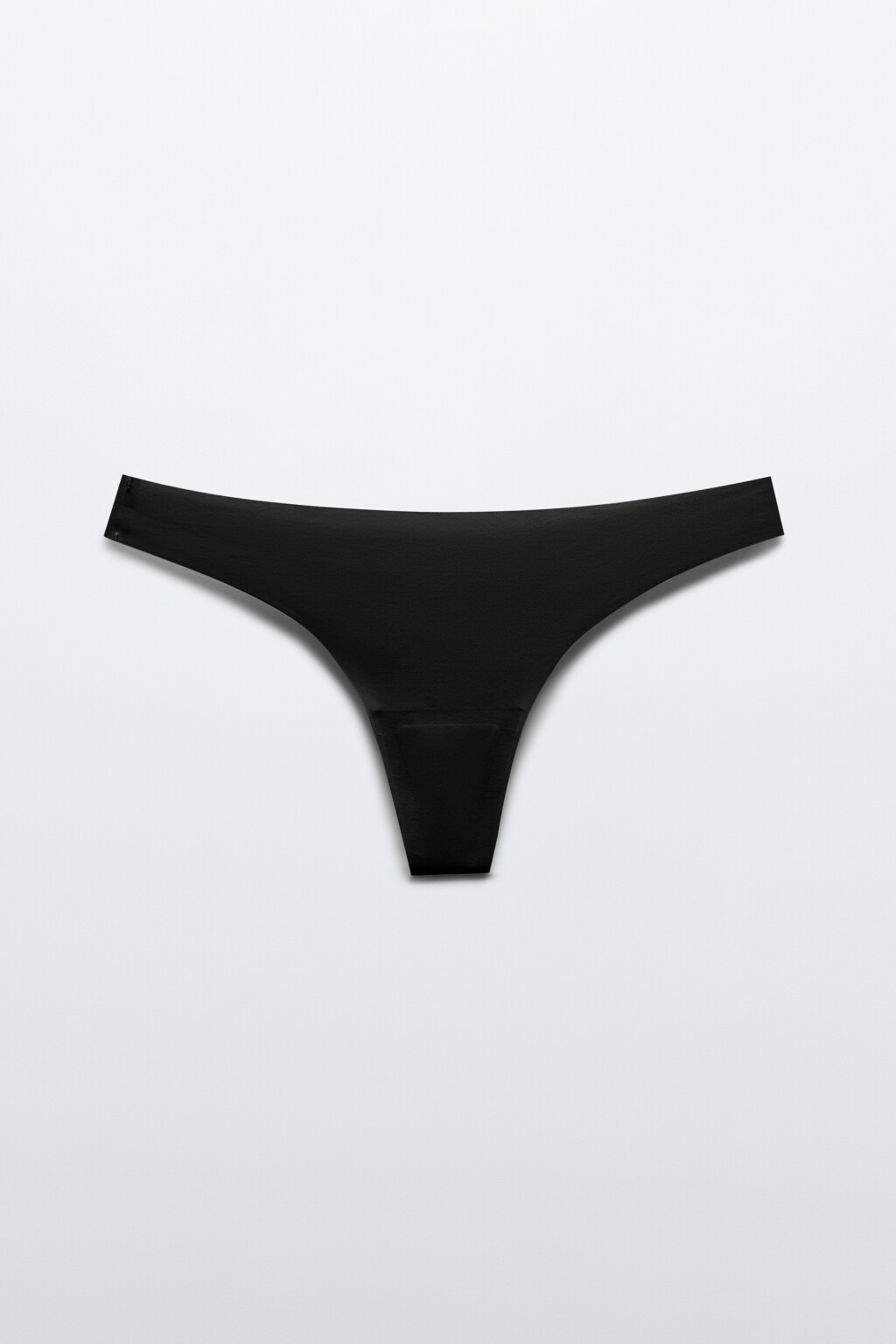 Трусы-стринги с высокой посадкой - цвет черный - 5