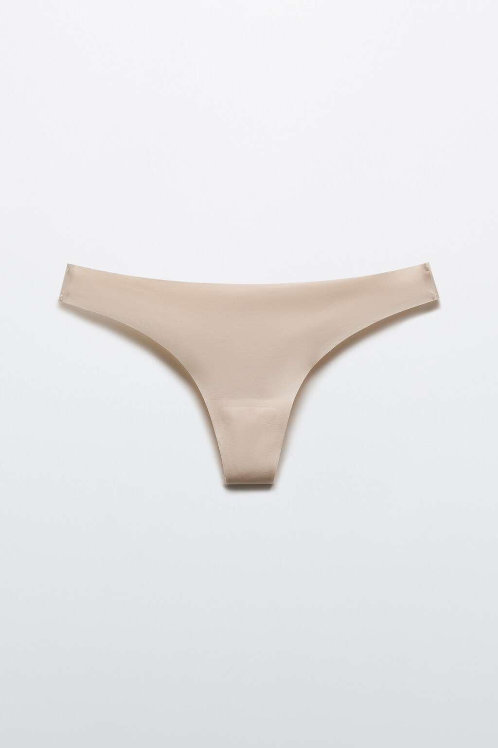 Трусы-стринги с высокой посадкой - цвет молочный - 5
