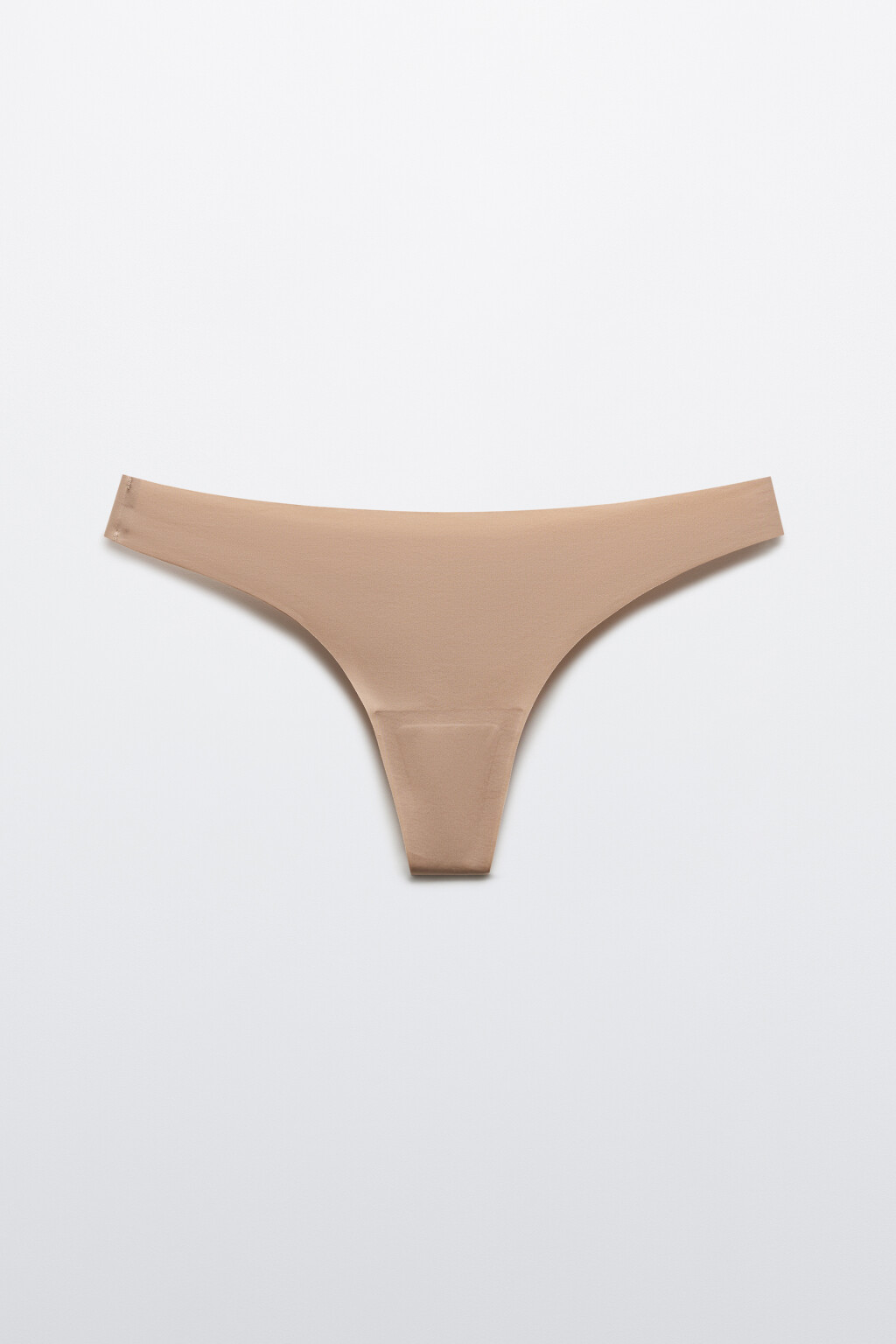 Трусы-стринги с высокой посадкой - цвет бежевый - 5