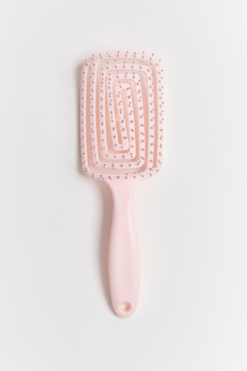 Расческа для волос массажная - цвет розовый - 1