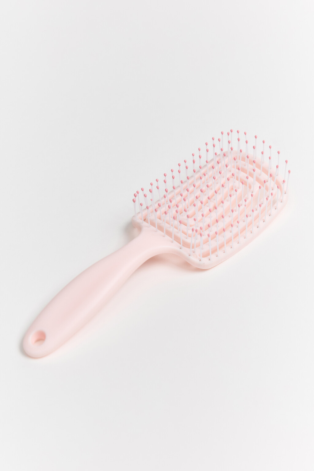 Расческа для волос массажная - цвет розовый - 2