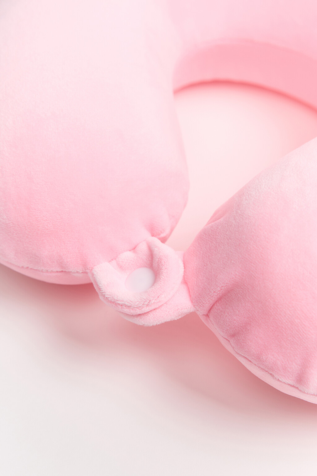 Подушка для шеи с застежкой - цвет розовый - 2