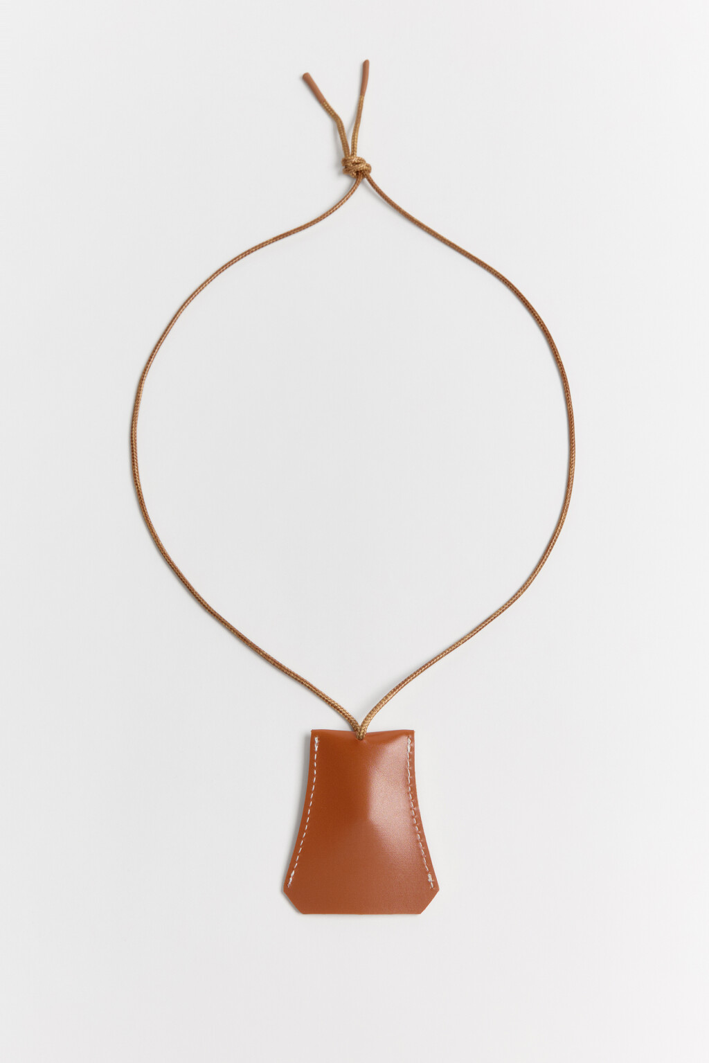 Брелок-ключница из искусственной кожи - цвет коричневый - 1