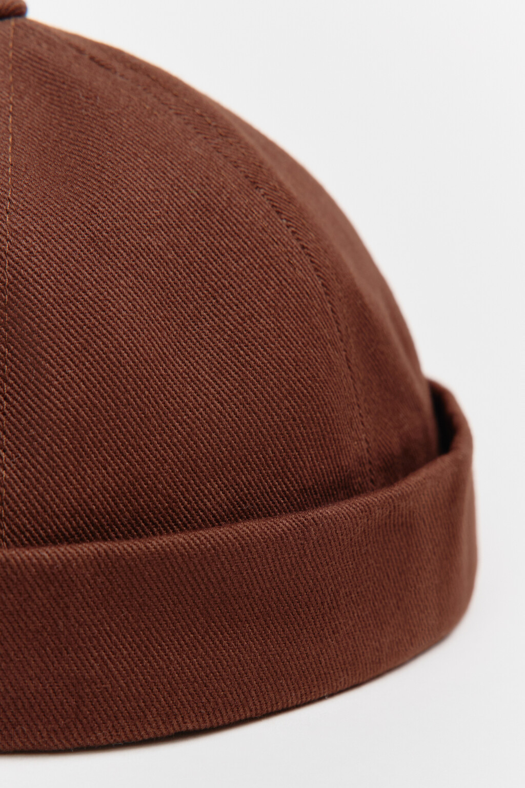 Кепка-докер хлопковая - цвет коричневый - 2