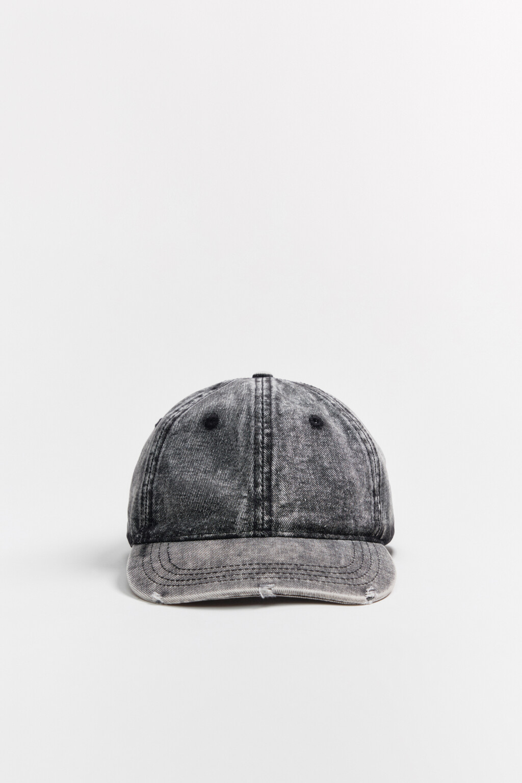 Бейсболка джинсовая - цвет черный - 1