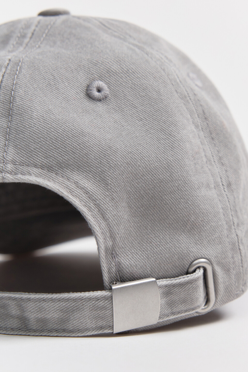 Бейсболка хлопковая с вышивкой - цвет серый - 4