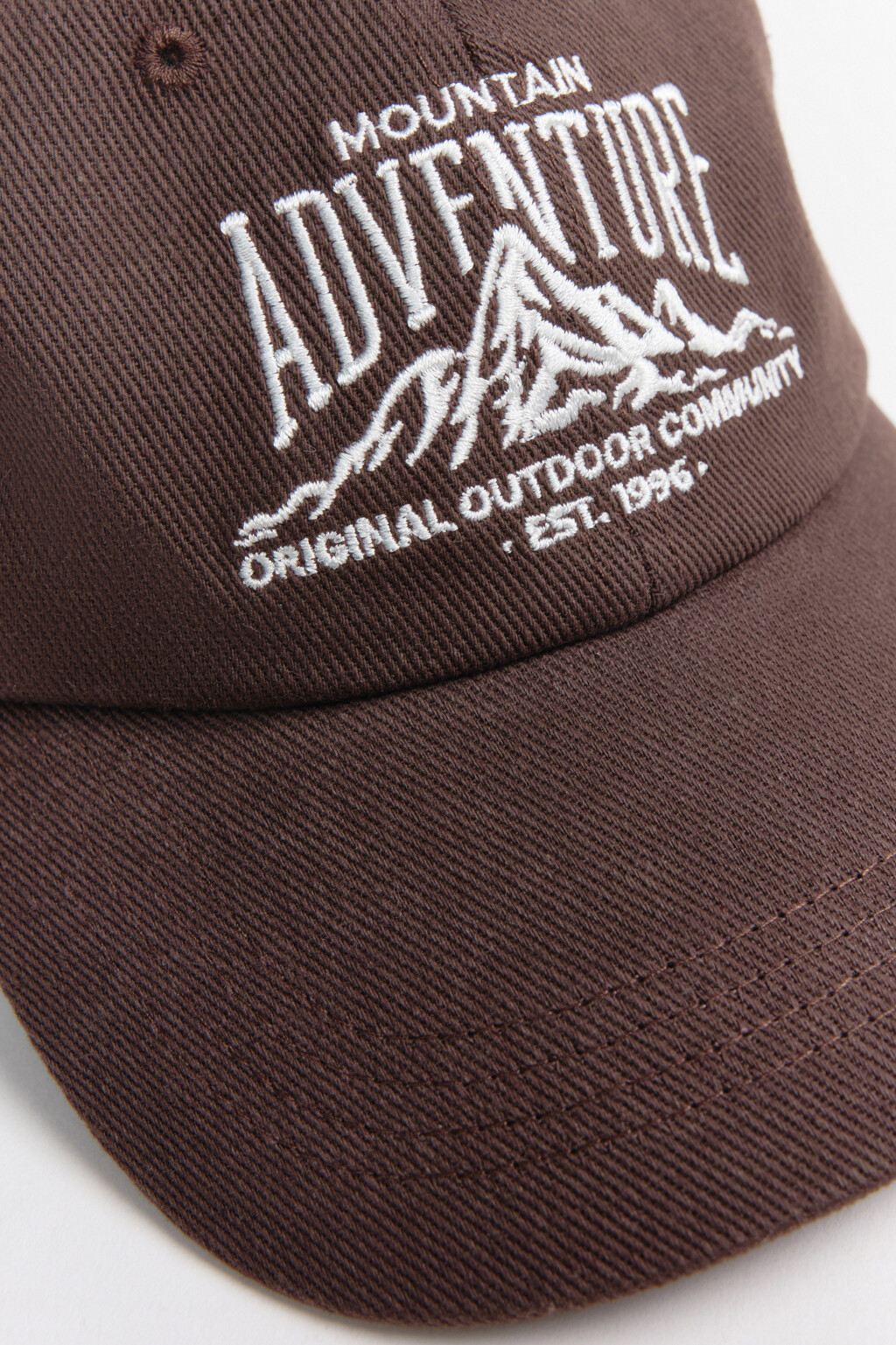 Бейсболка хлопковая с принтом - цвет коричневый - 3