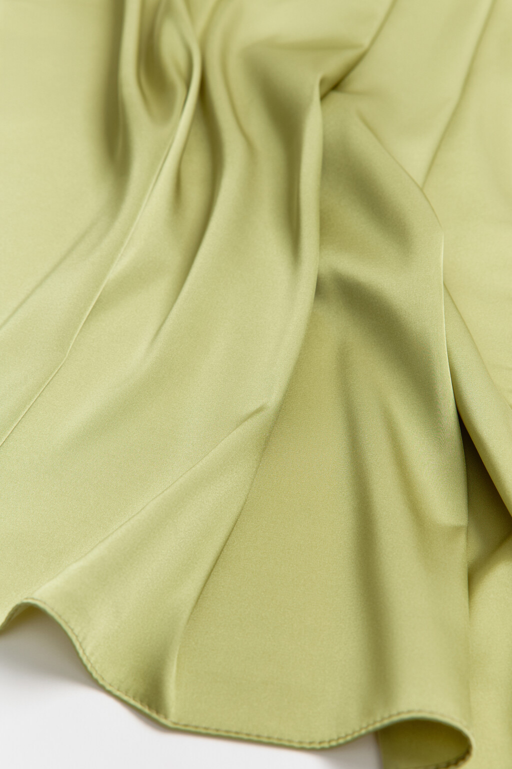 Платок атласный - цвет зеленый - 2