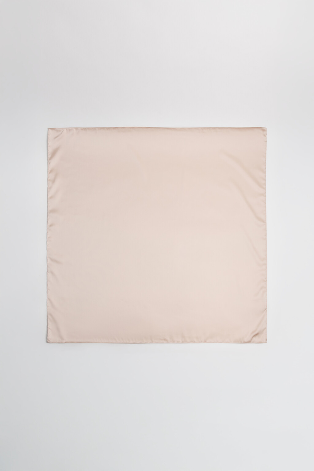 Платок атласный - цвет бежевый - 2