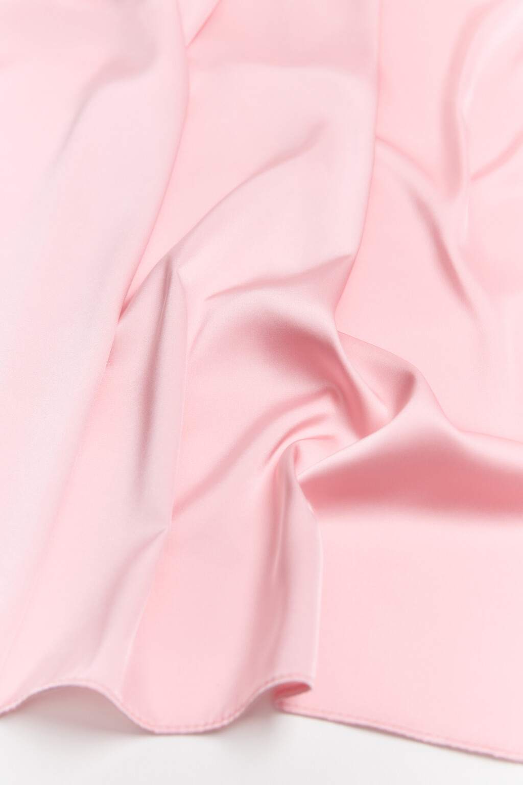 Платок атласный - цвет розовый - 1