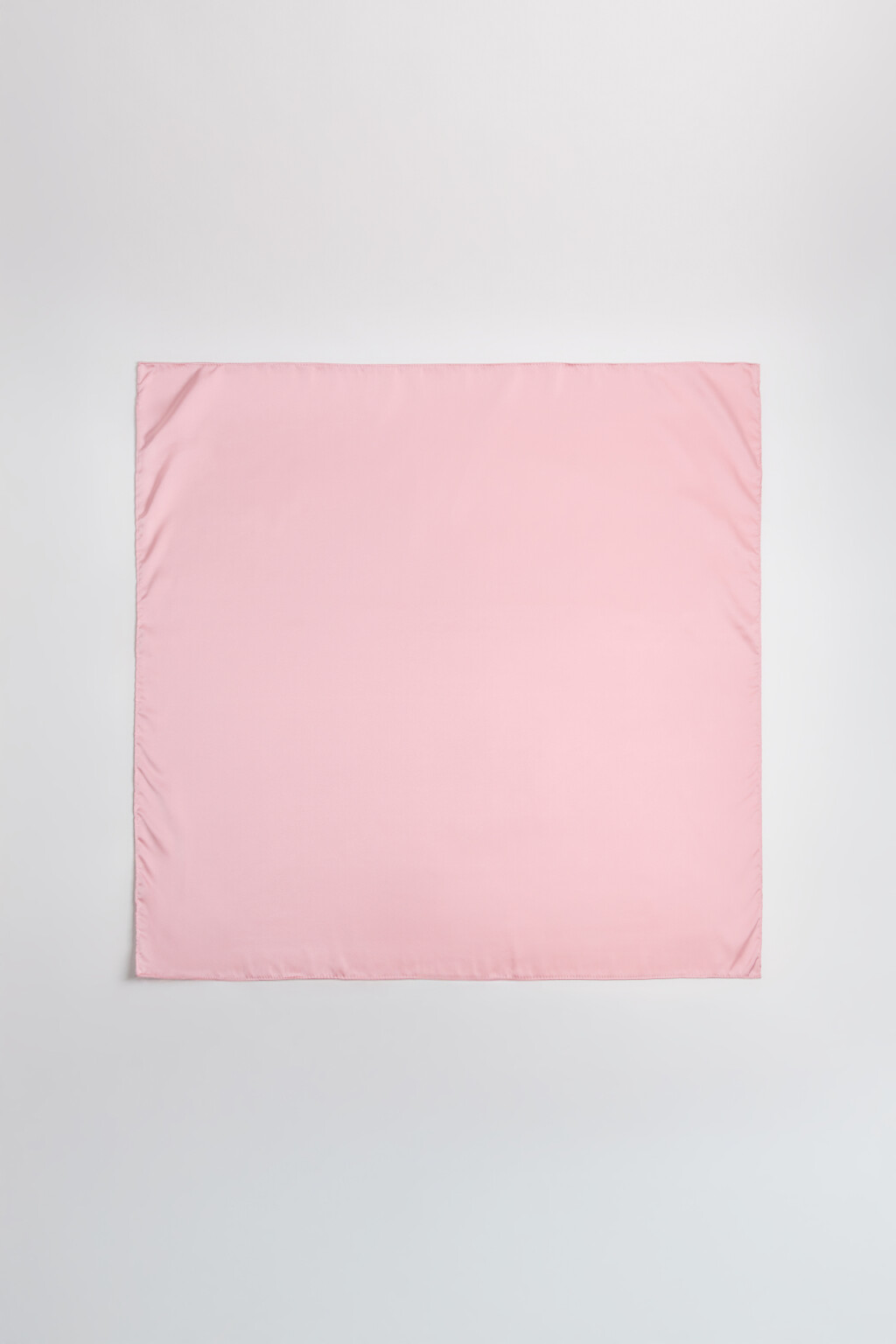 Платок атласный - цвет розовый - 2