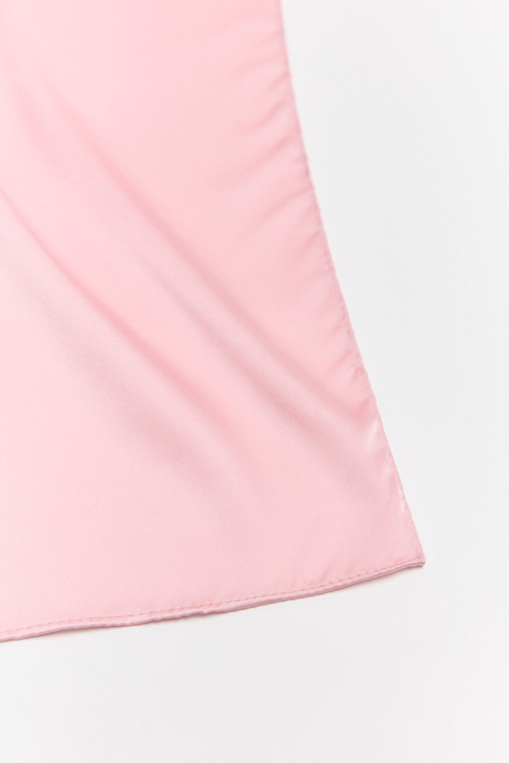 Платок атласный - цвет розовый - 3