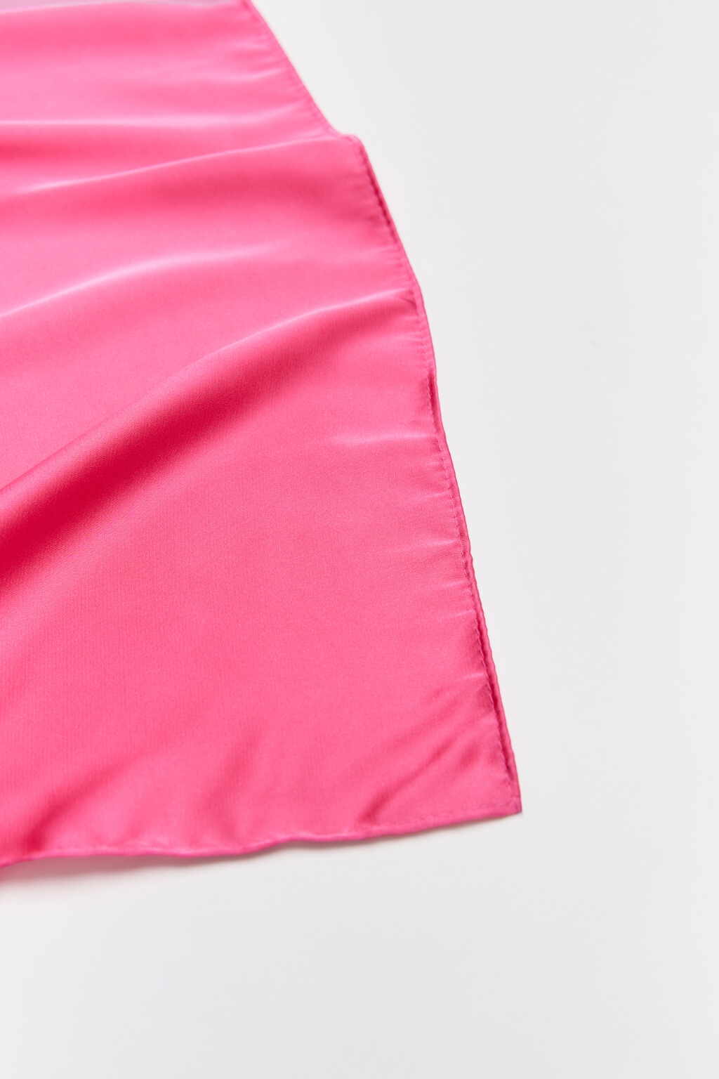 Платок атласный - цвет розовый - 3