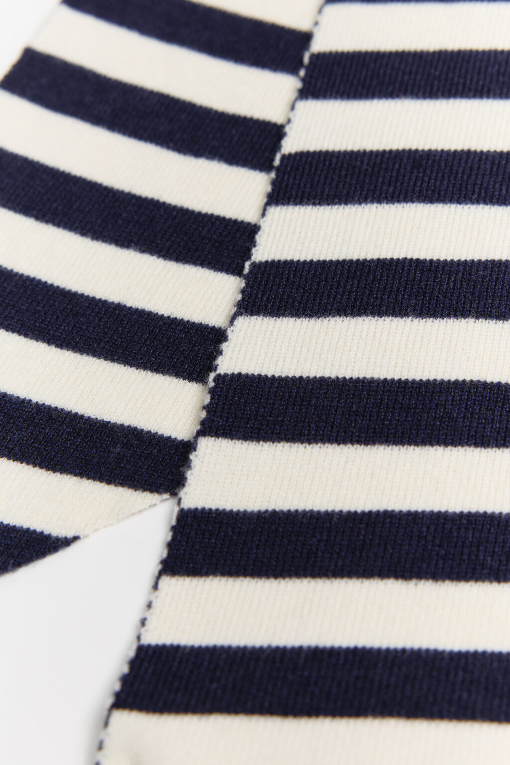 Косынка вязаная в полоску - цвет синий - 2