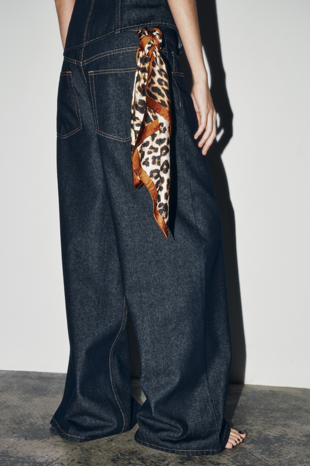 Платок с леопардовым принтом - цвет мультиколор - 1