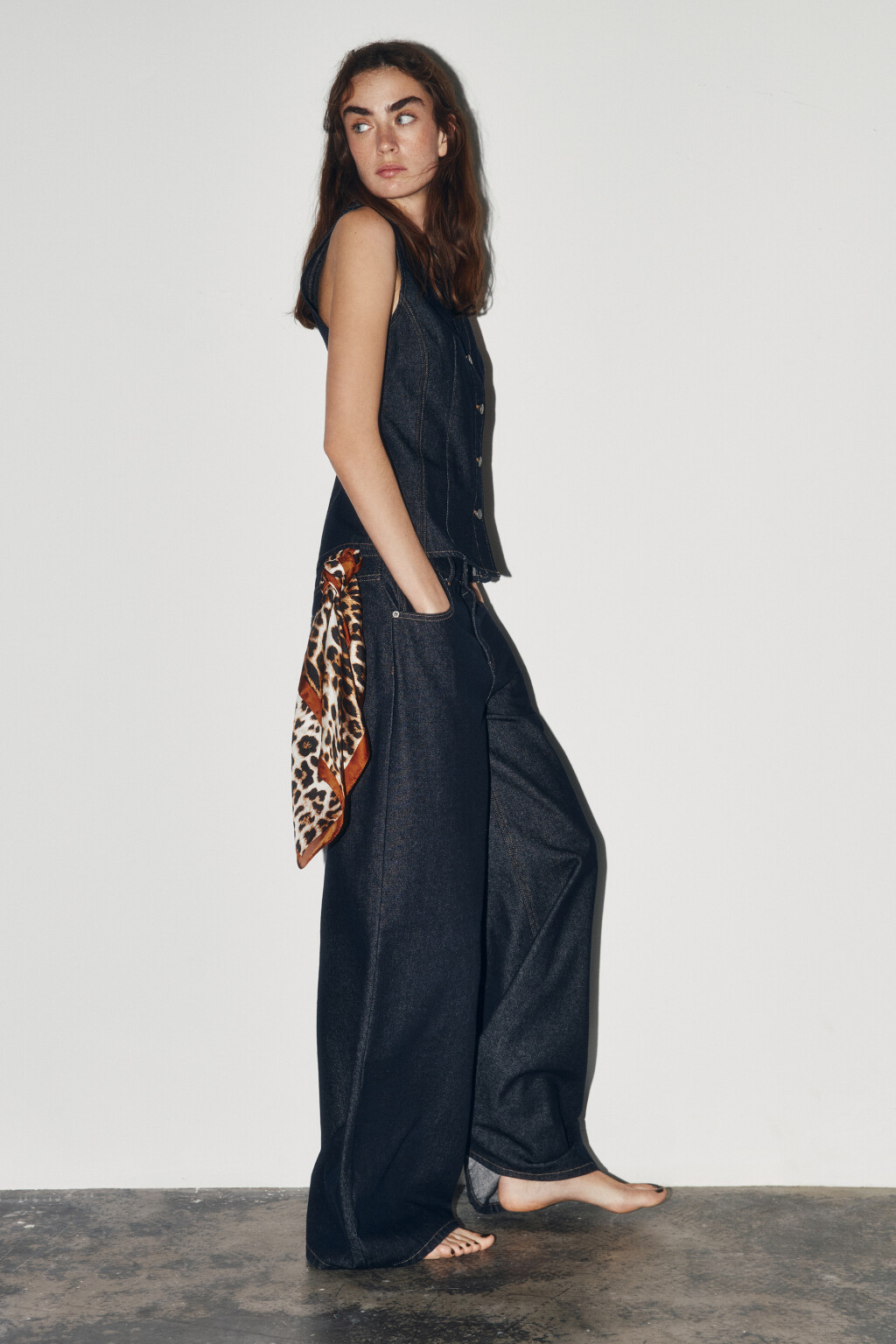 Платок с леопардовым принтом - цвет мультиколор - 2