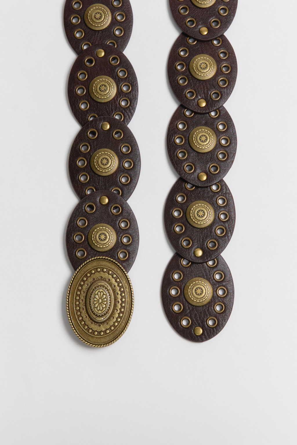 Ремень декоративный с декором в стиле бохо - цвет коричневый - 3